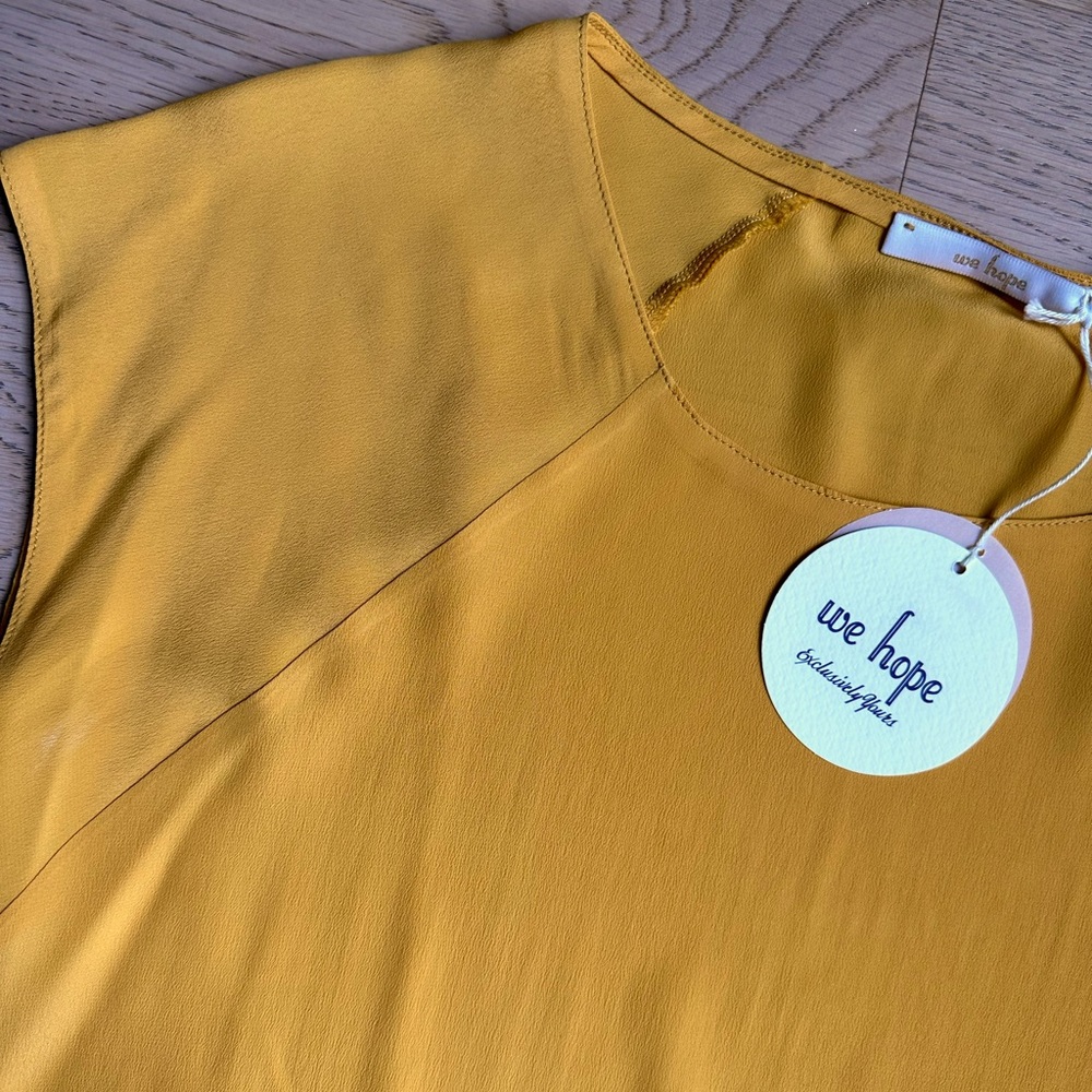 NWT 100% silk top and skirt set